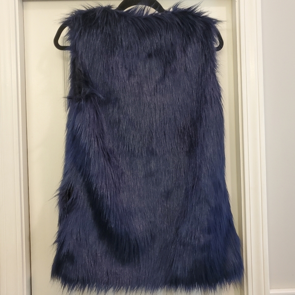 JingPin Fushi faux fur vest with pockets size L - Picture 4 of 7